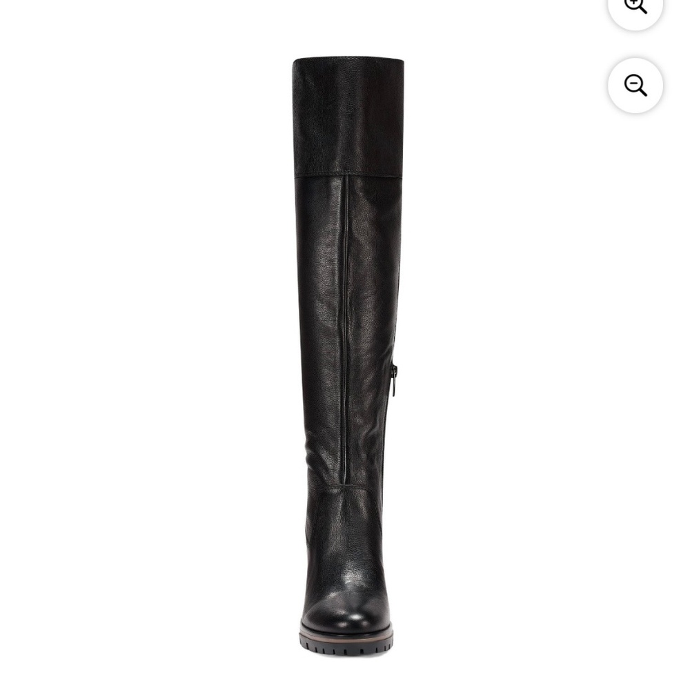 Vince Camuto Black leather Over the Knee Boots Classic Design size 8M wide calf - Picture 11 of 11